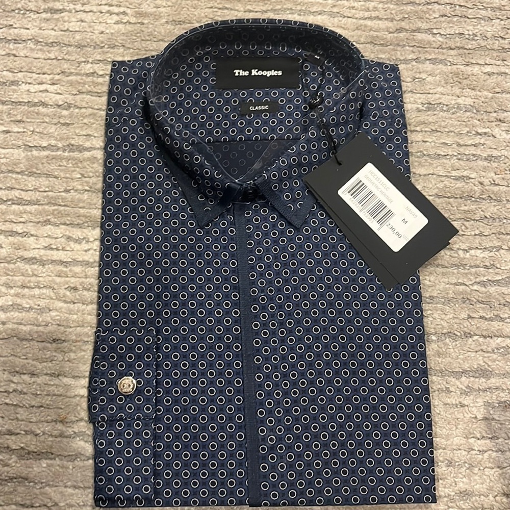 BRAND NEW THE KOOPLES printed button down with tags
